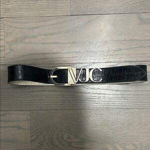 Versace Jeans Couture Black Leather Belt